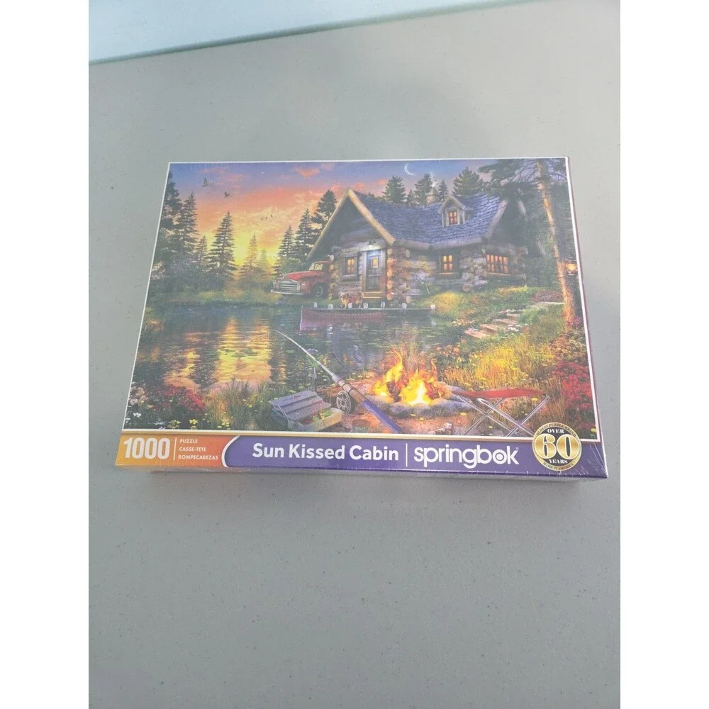 NEW Springbok 500 Piece SUN KISSED CABIN Puzzle